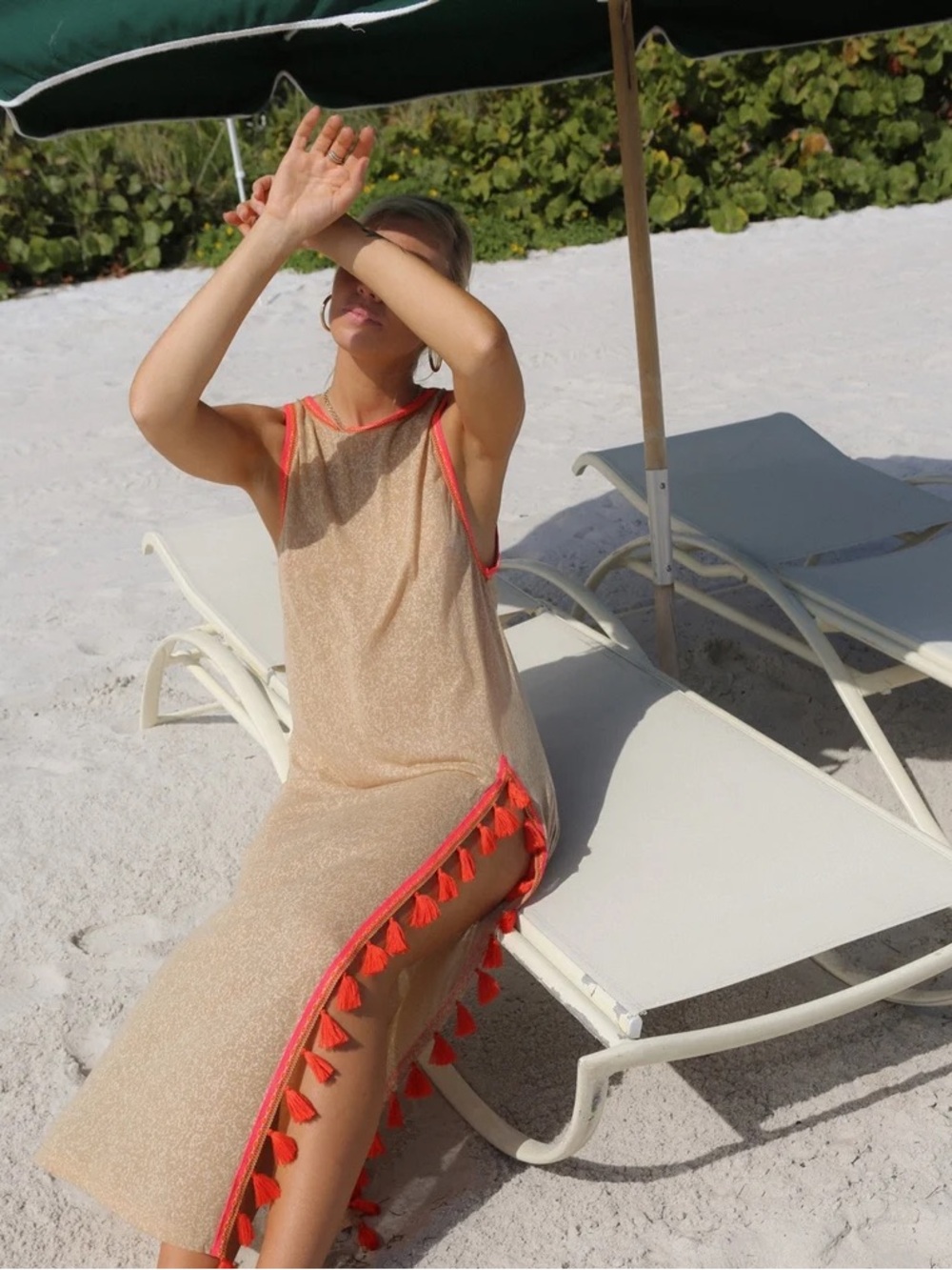Pitusa Tassel Slit Cover Up